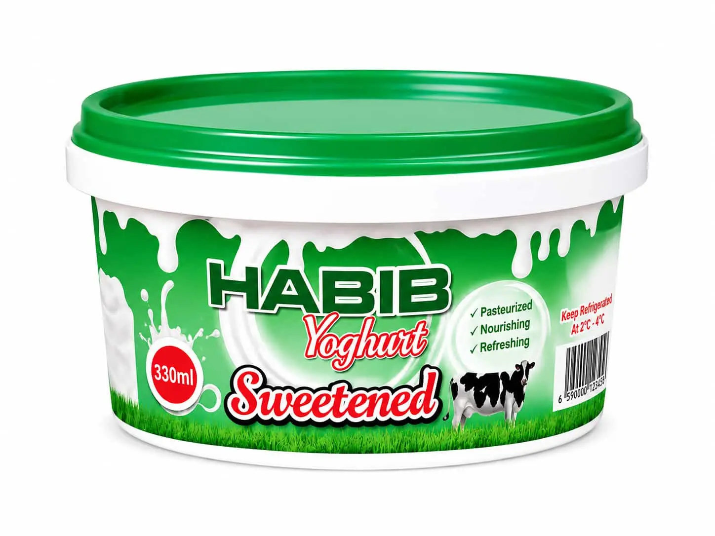 Plain Yoghurt (Sweetened) - PP (small cup 330ml)