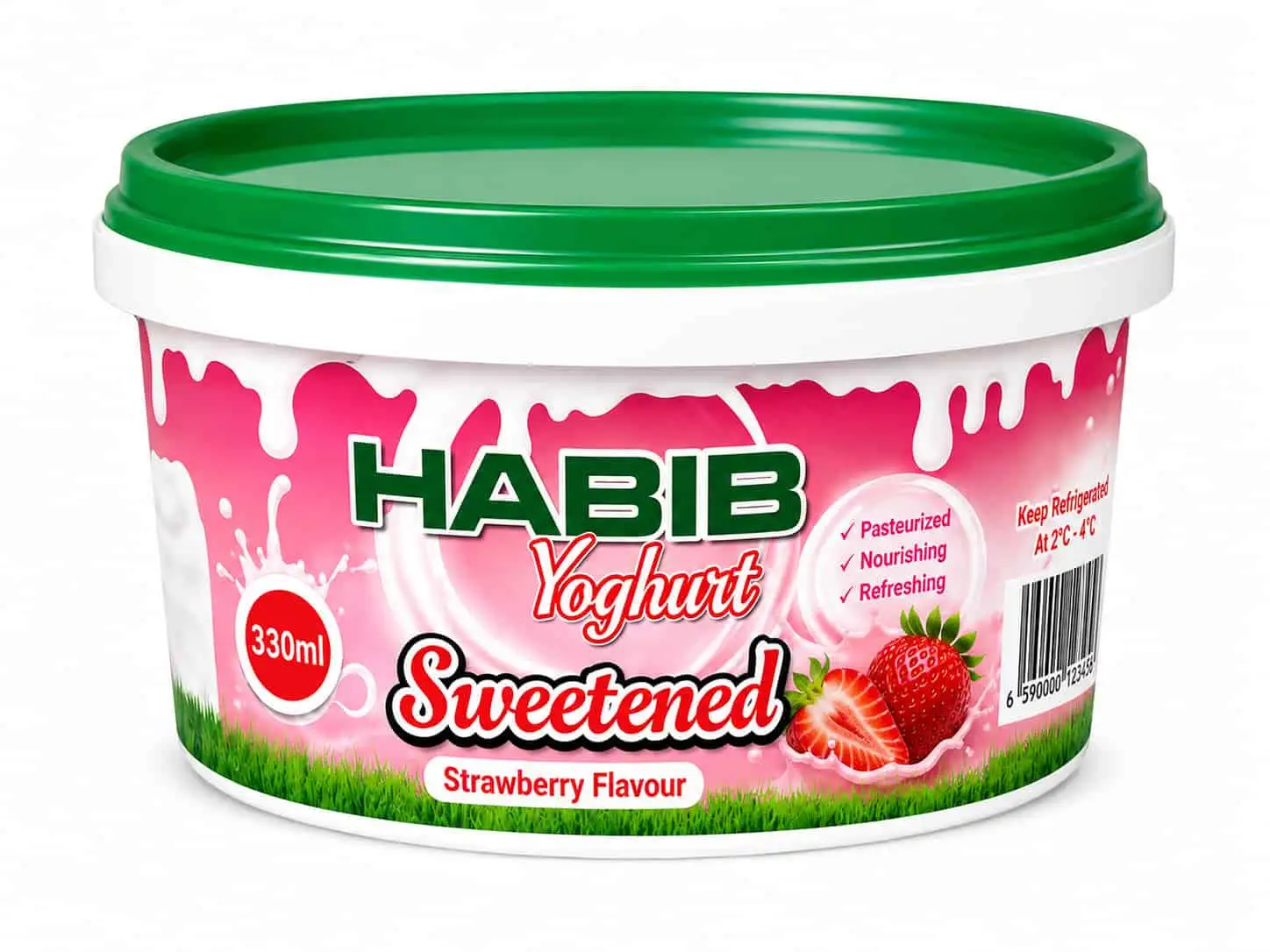 Strawberry flavour - PP (small cup 330ml)